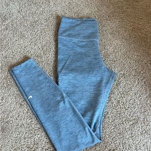 nike heathered columbia blue leggings